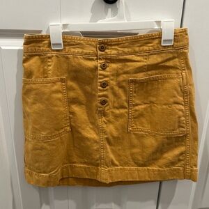Golden yellow GAP skirt
